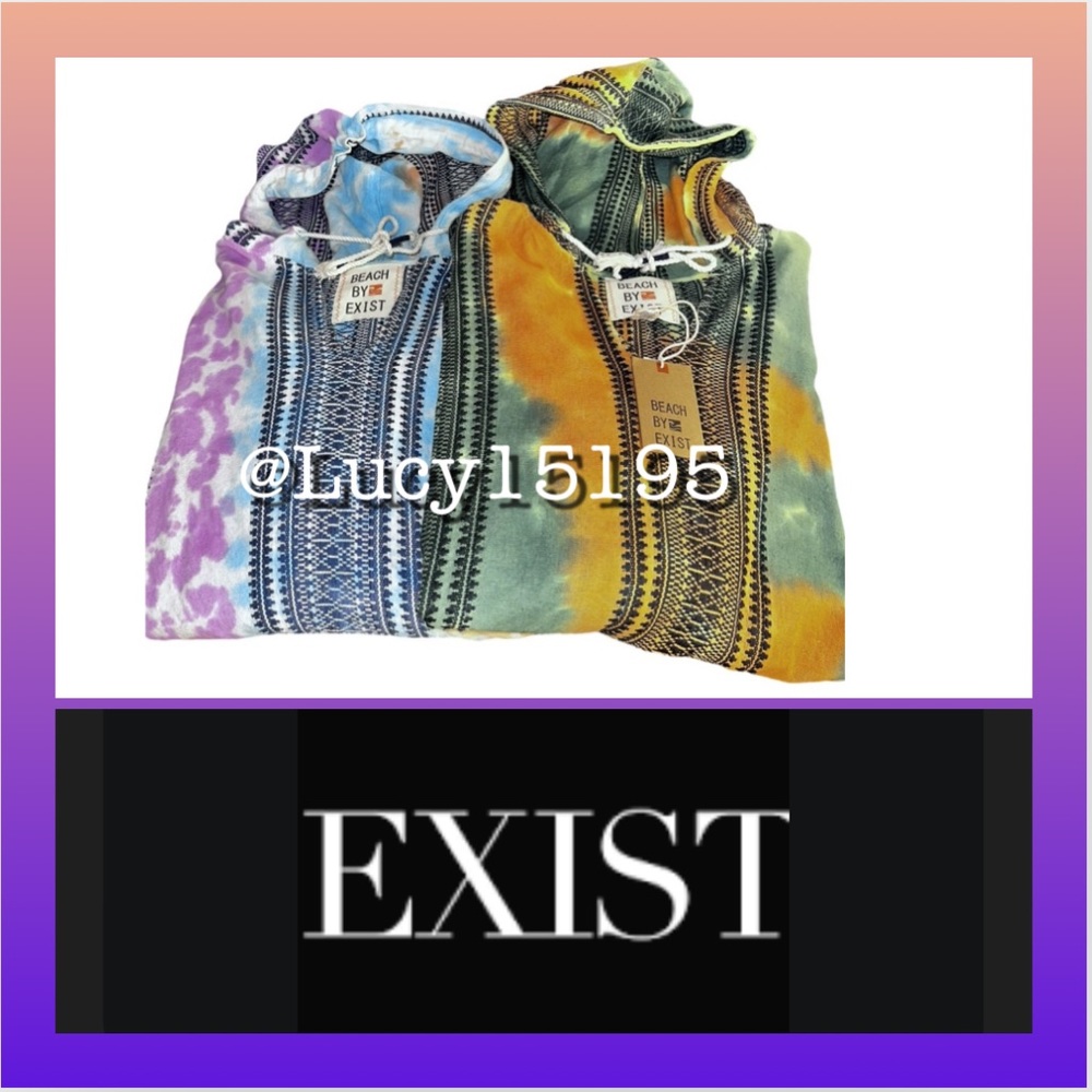 Beach By Exist Tie Boho Pullover Hoodie